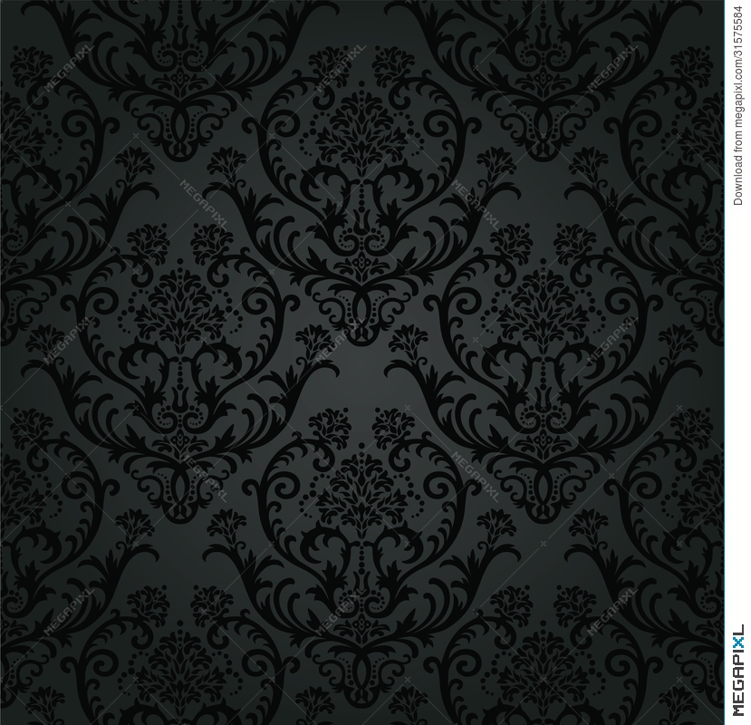 Luxury Charcoal Floral Background - HD Wallpaper 