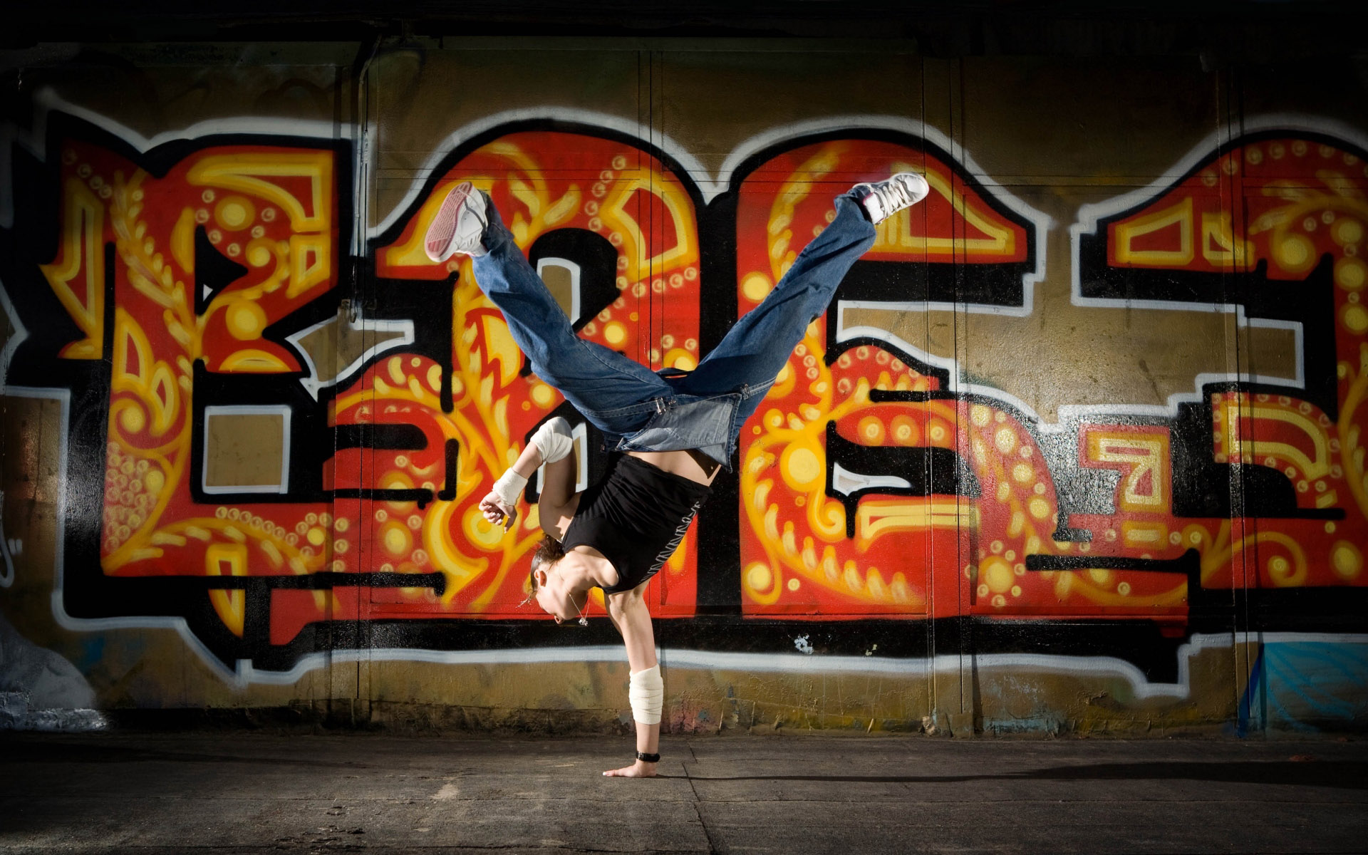 Dance City Graffiti - Grafite E Hip Hop - HD Wallpaper 