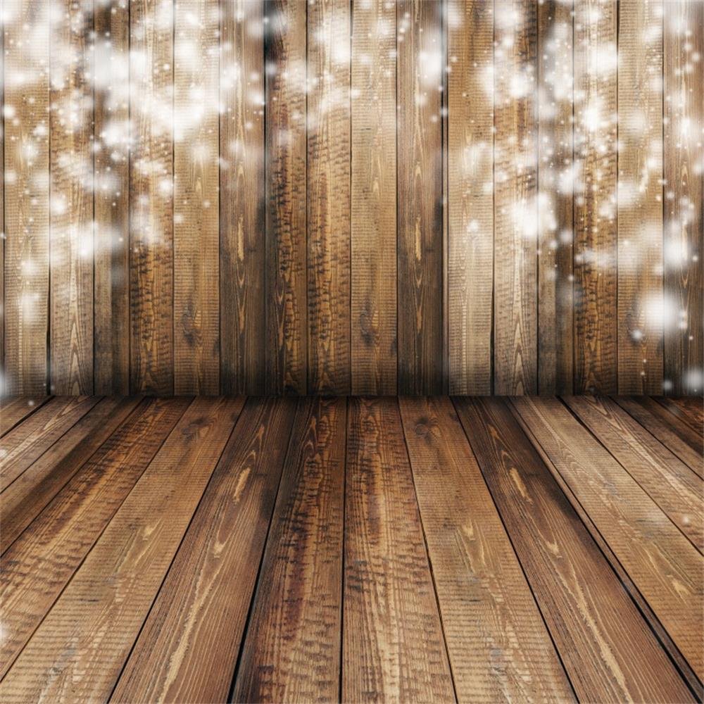 Rustic Wood Background With Lights - HD Wallpaper 