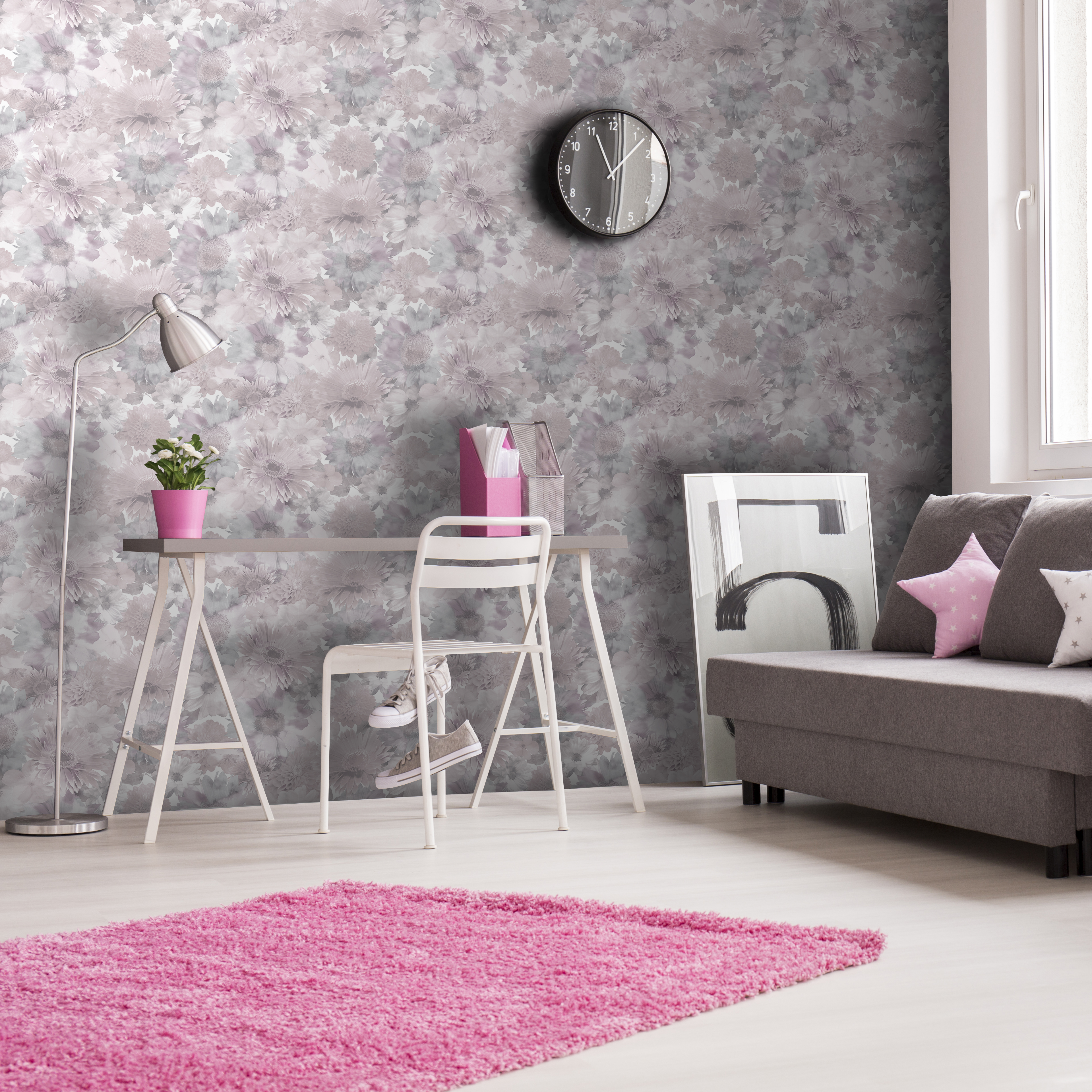 Super Fresco Summer Garden Pink - HD Wallpaper 
