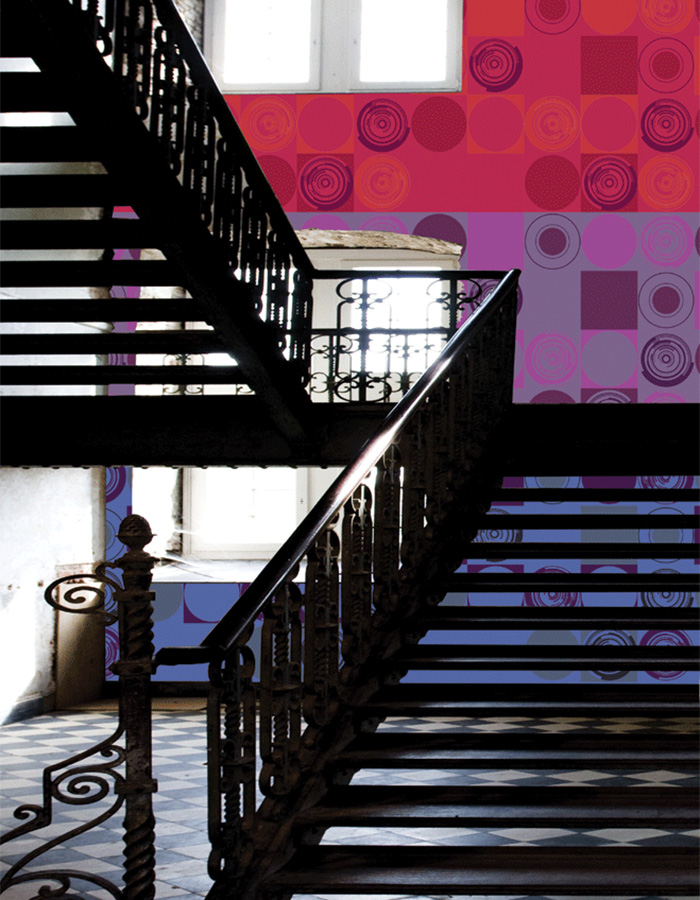 Surroundings Geometric Wallpaper By Walls Republic - Handrail - HD Wallpaper 