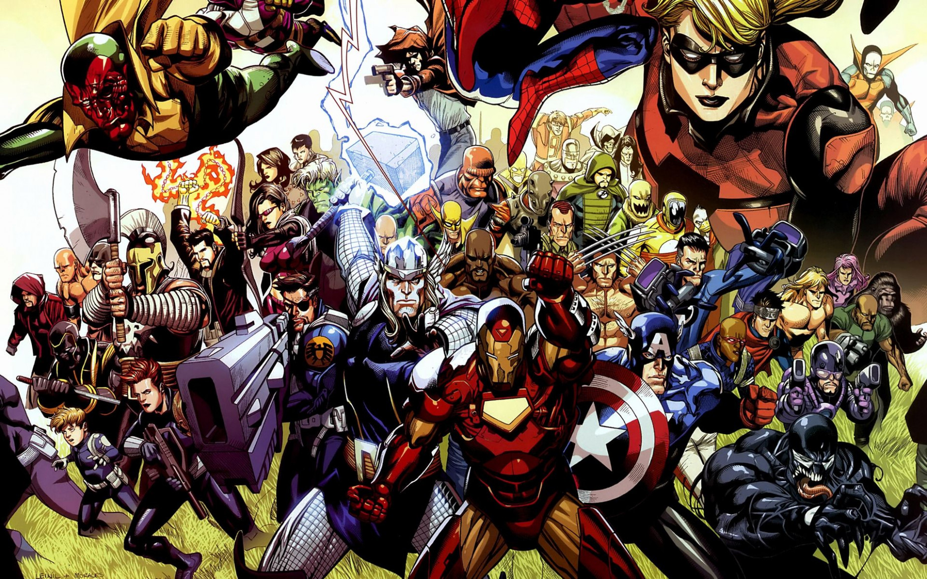 Free Marvel Comics Avengers Wallpaper Desktop Images - All Avengers Marvel Comics - HD Wallpaper 