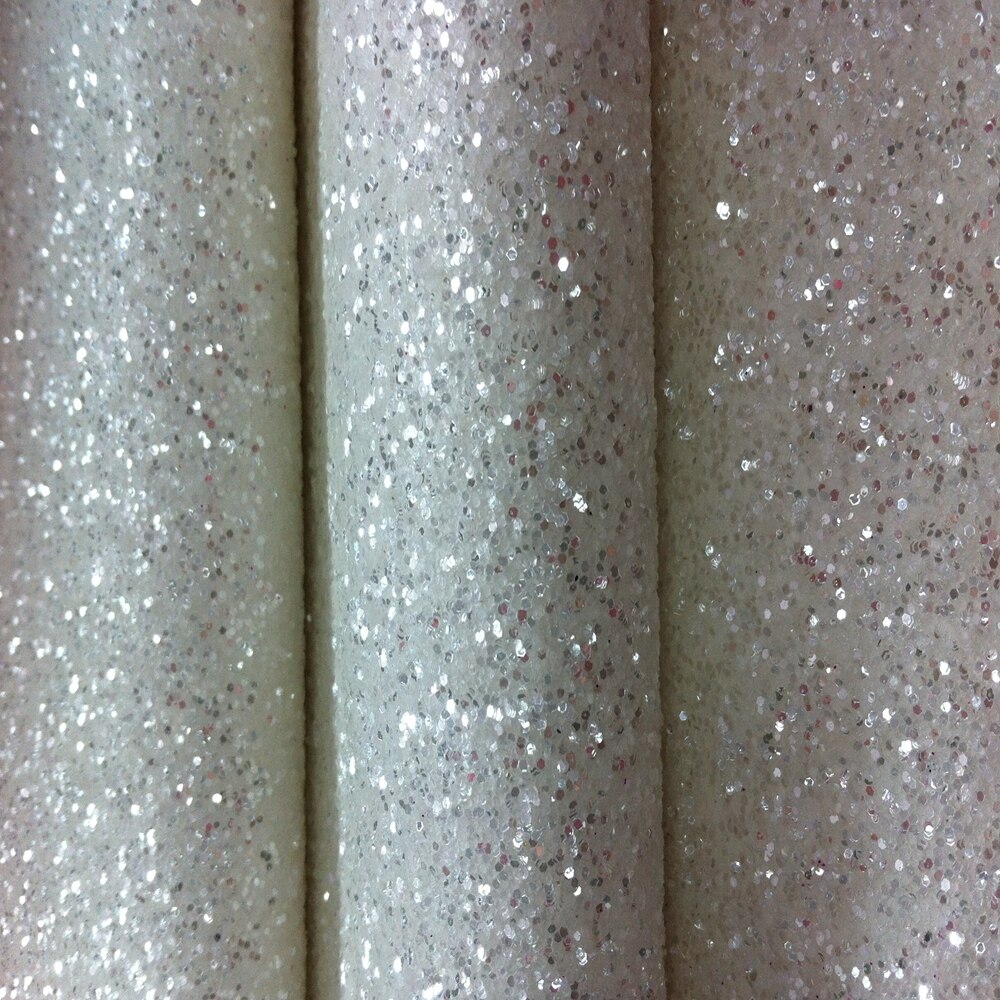 10 Meters White Mix Silver Chunky Glitter Wallpaper - White And Silver Glitter - HD Wallpaper 