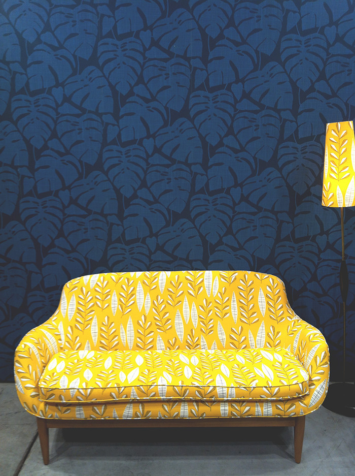 Papier Peint Bleu Chic - HD Wallpaper 