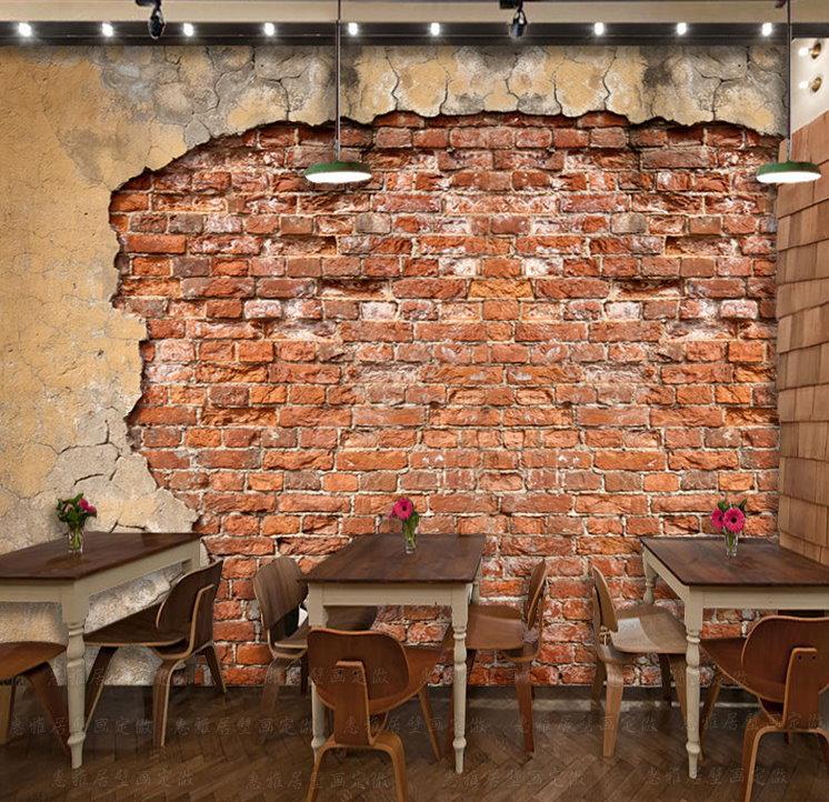 Fake Old Brick Wall - HD Wallpaper 