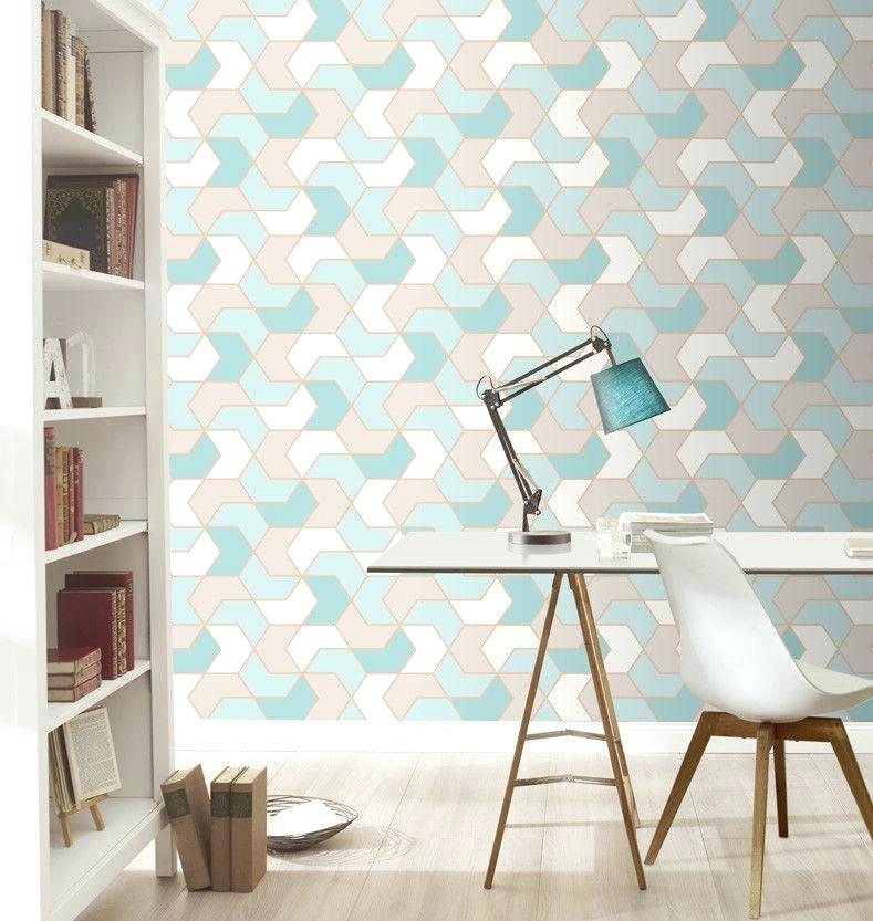 Grey Teal Wallpaper Geometric Duck Egg Blue Metallic - HD Wallpaper 
