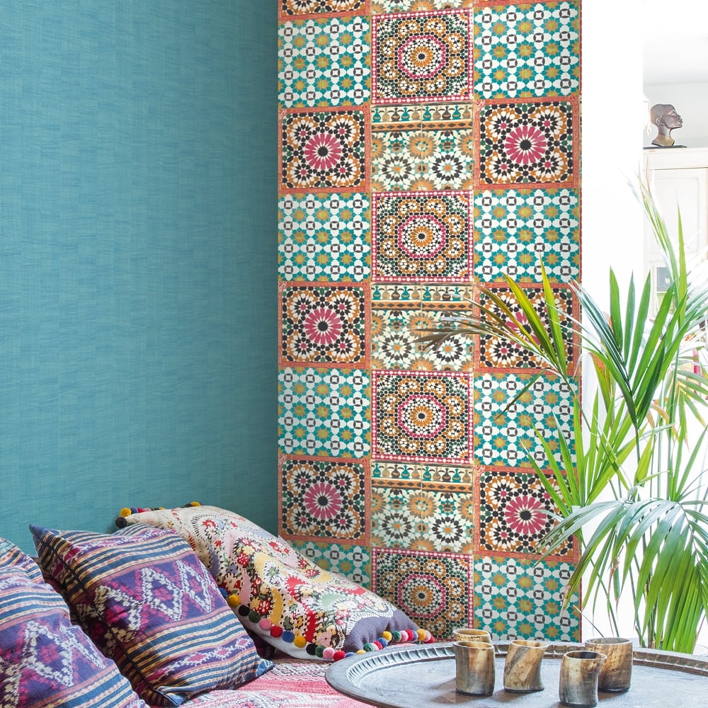 Moroccan Wallpaper Tile - HD Wallpaper 
