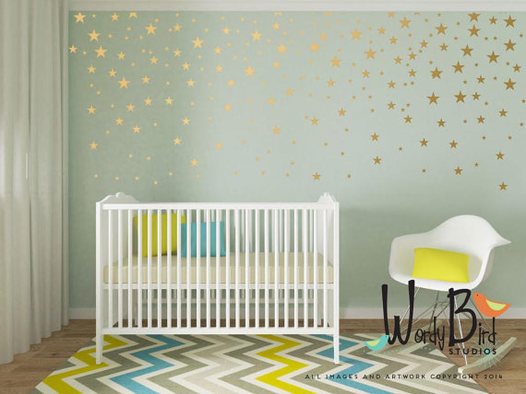 Star Wallpaper Uk Baby Room Gold Stars 1024x768 Wallpaper Teahub Io