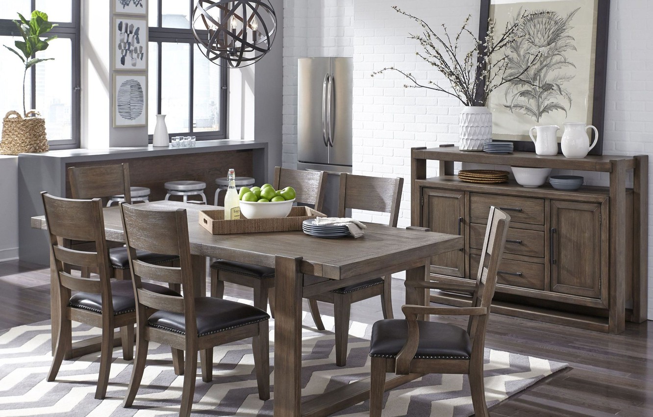 Photo Wallpaper Room, Interior, Dining Room - Dining Room - HD Wallpaper 
