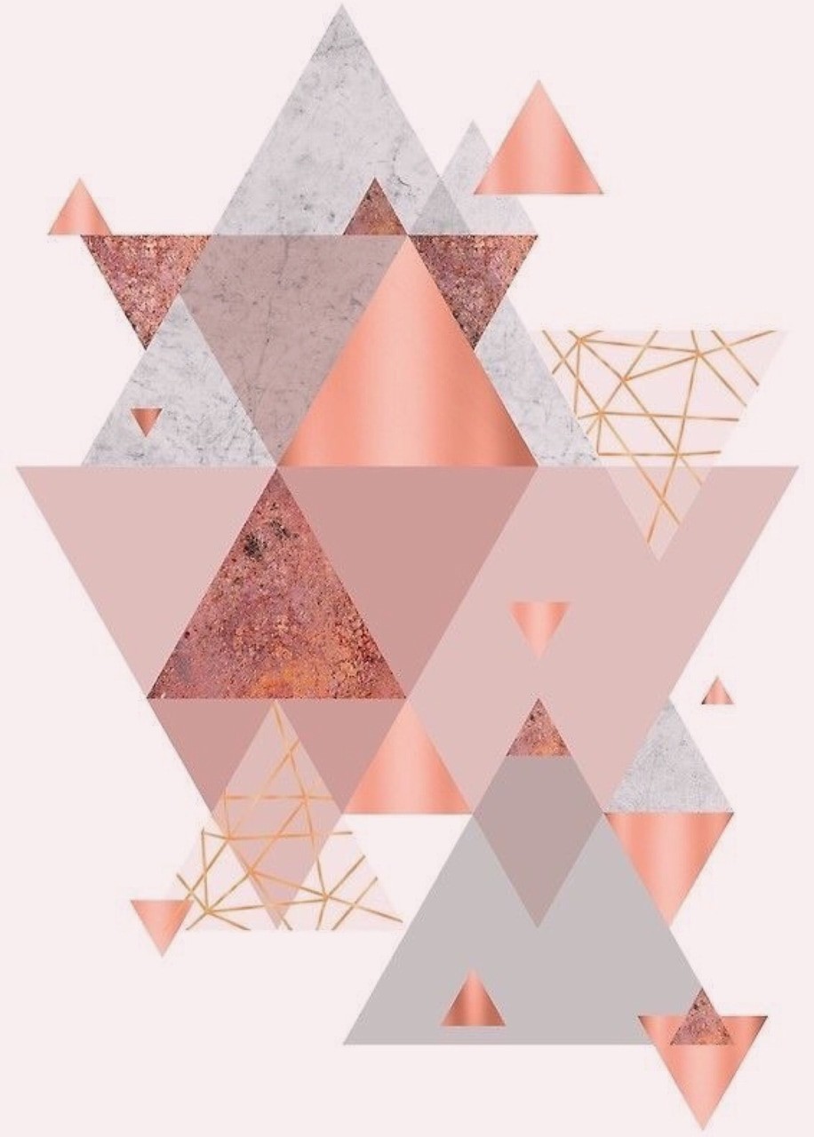 Pink, Triangle, And Wall Image Blush Pink Geo Poster 916x1280