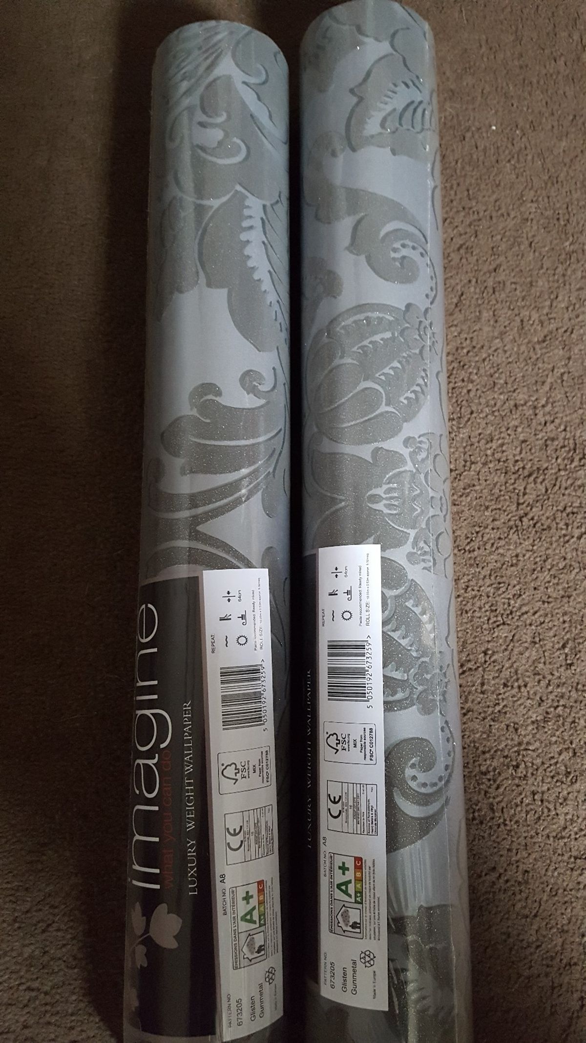 2 Left Over Grey Glitter Wallpaper £15 Each In Wilkos - Book - HD Wallpaper 