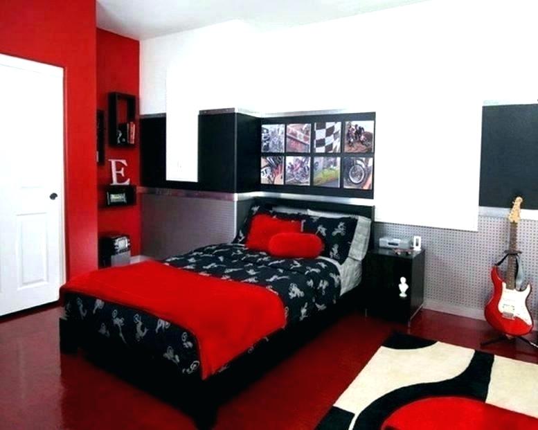 Black And Cream Bedroom Red Ideas Grey Wallpaper Designs - Red Bedroom Ideas For Teenage Girls - HD Wallpaper 