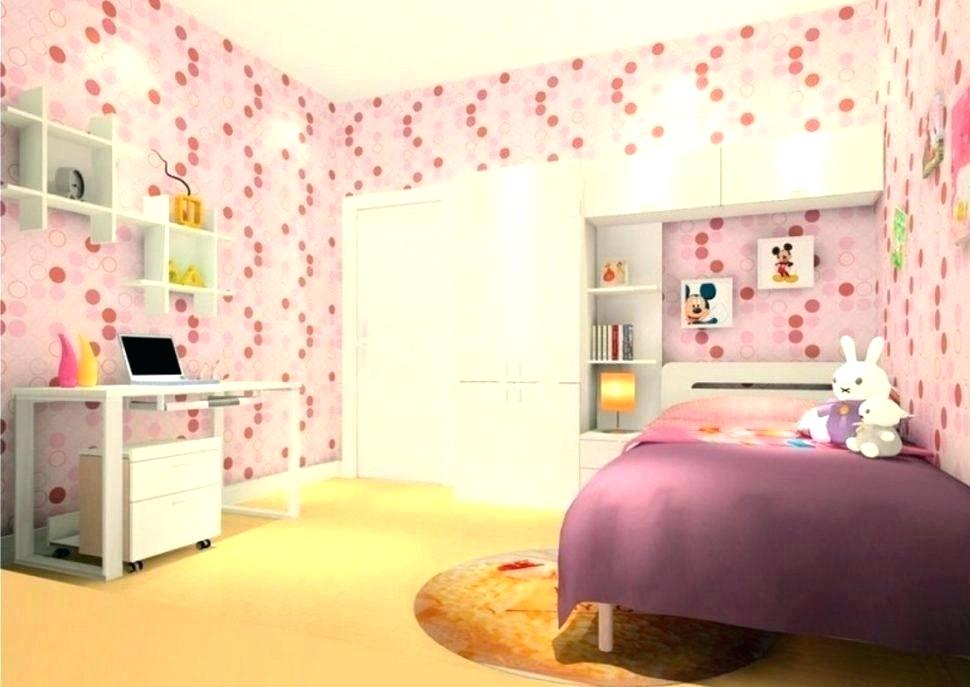 Pink Wallpaper For Girls Room Bedroom Design Pale Grey - HD Wallpaper 