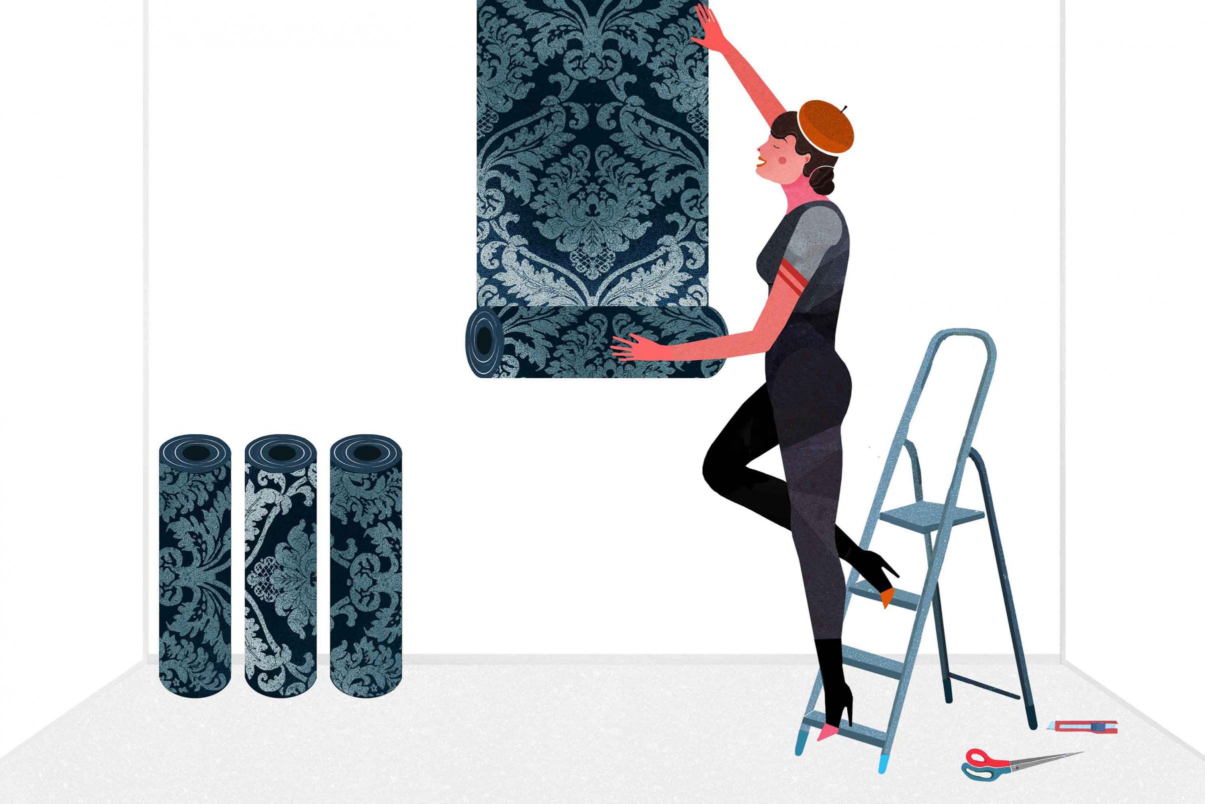 How To Cut Wallpaper Correctly Determine The Start - Illustration - HD Wallpaper 