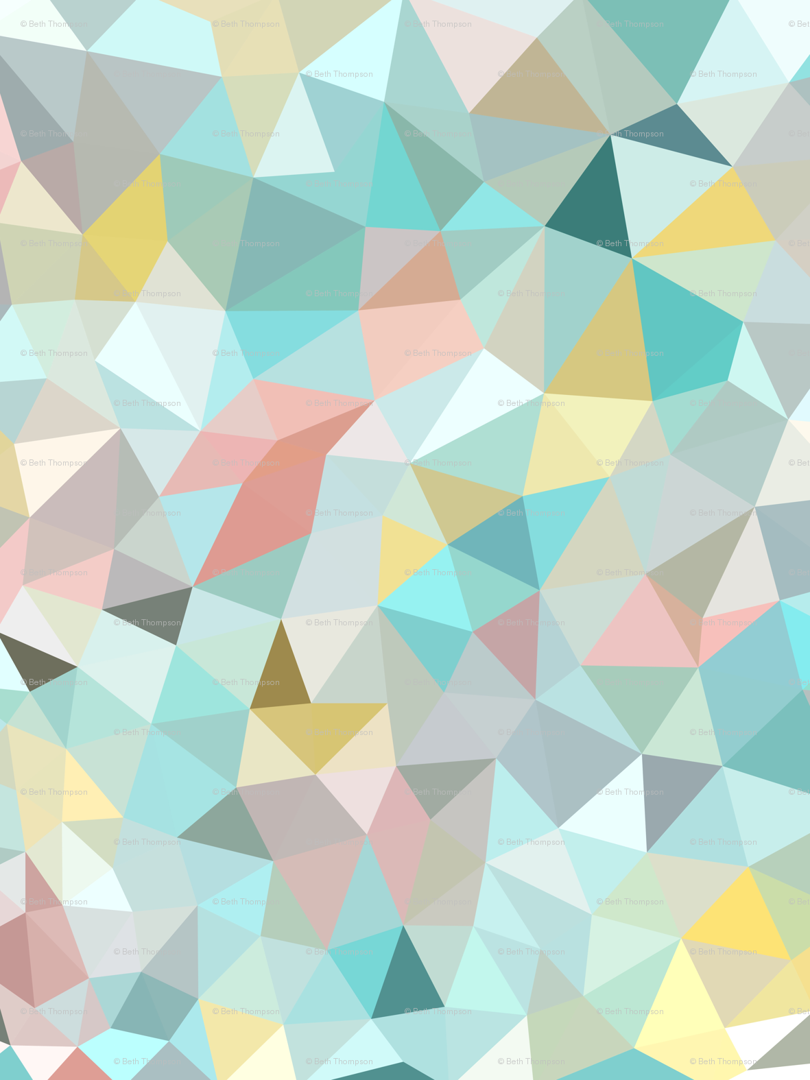 Pastel Geometric Design - HD Wallpaper 