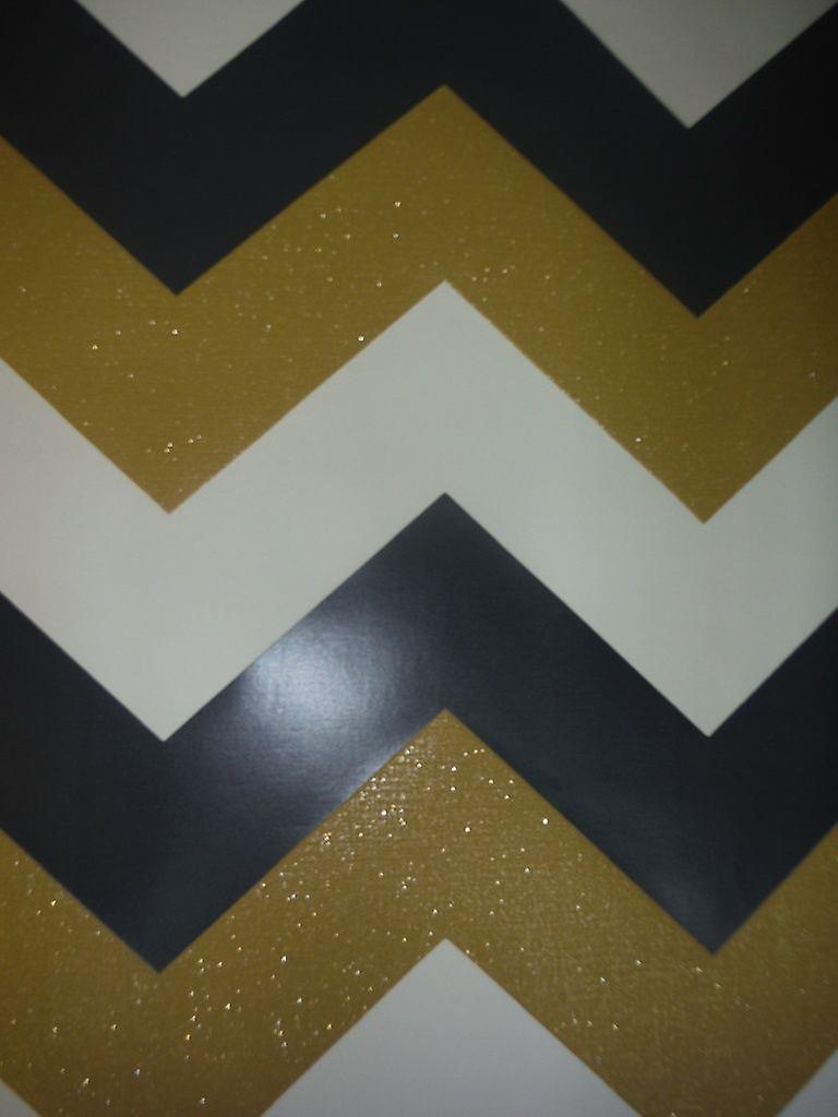 Gold Black Glitter Wallpaper Chevron Zig Zag Geometric - Ceiling - HD Wallpaper 
