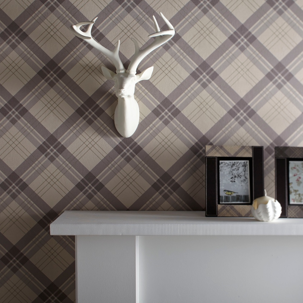 Grey And White Tartan - HD Wallpaper 