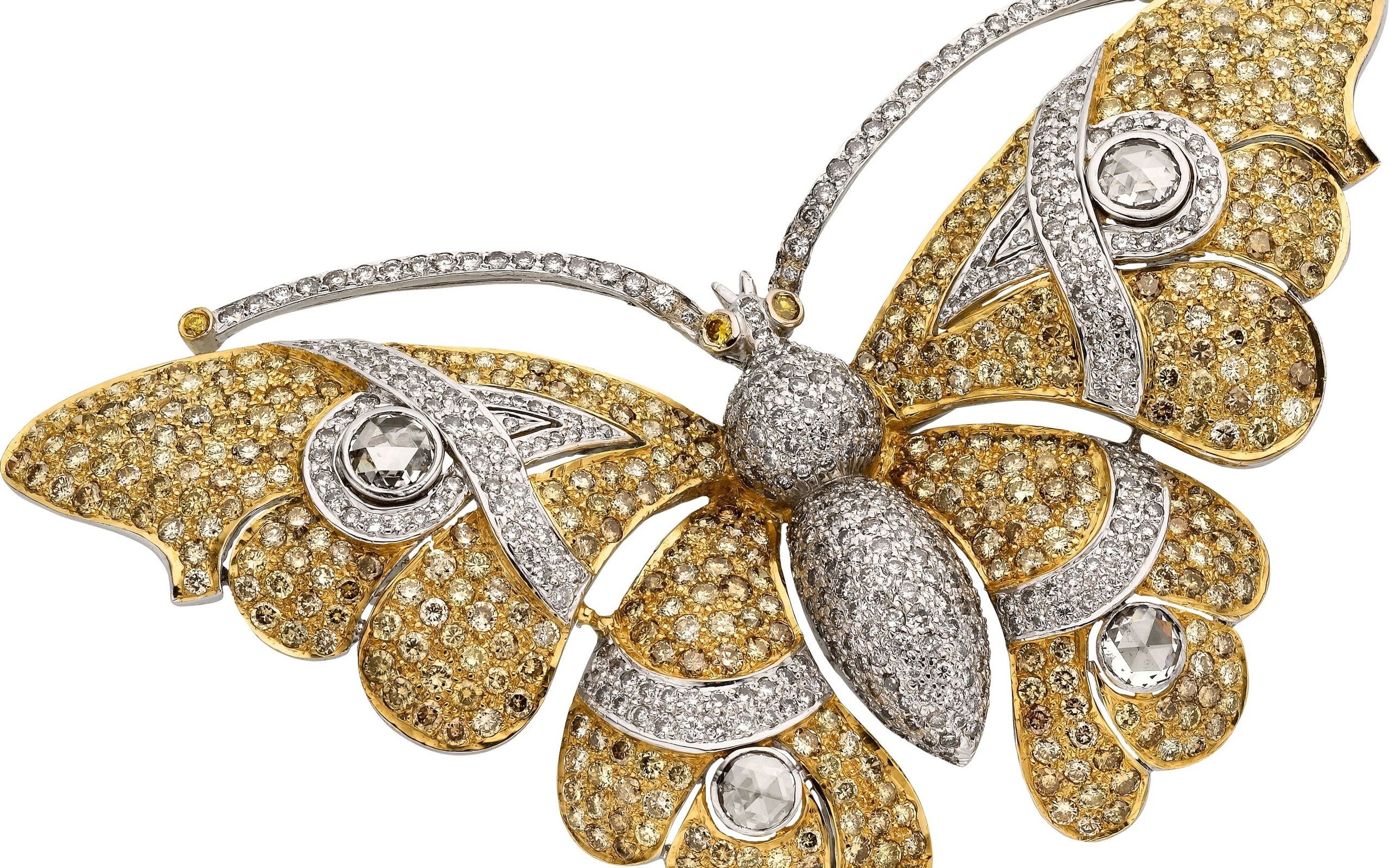 Diamonds, Decoration, Diamonds, Stone, Butterfly Photo - Golden And Silver Butterfly - HD Wallpaper 