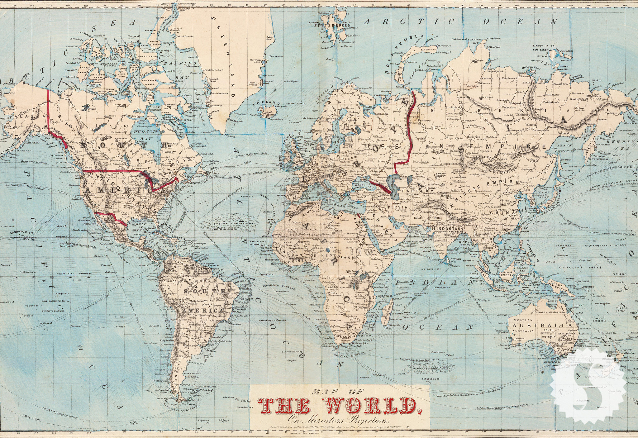 Vintage World Map - Philips New Commercial Map Of The World - HD Wallpaper 