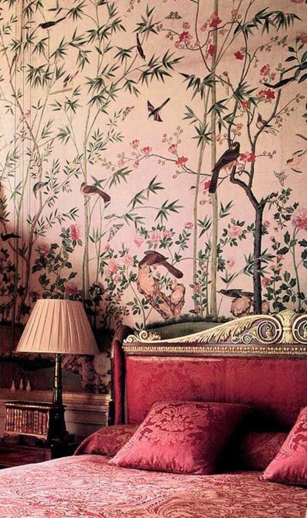 Pink Chinoiserie - HD Wallpaper 