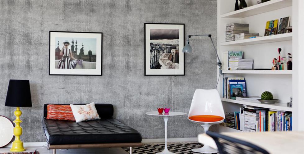 A Concrete Wallpaper And Wall Mural In Gray - Бетонные Стены Под Лак - HD Wallpaper 