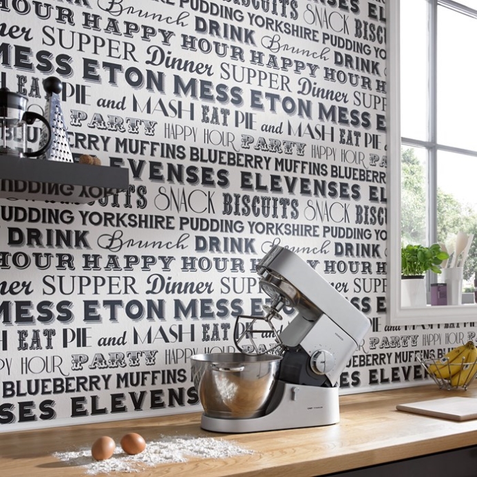 Kitchen Wallpaper Black And White - 693x693 Wallpaper - teahub.io