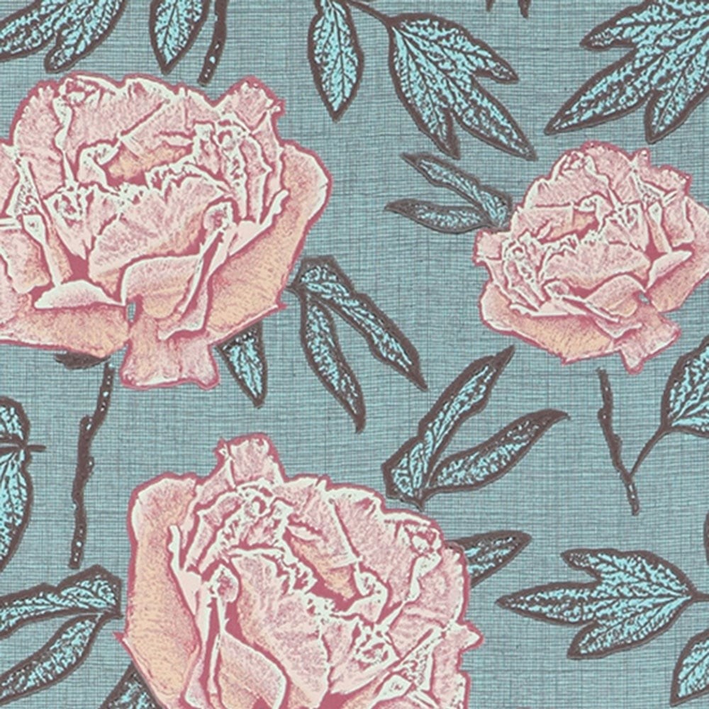 Hand Printed Wallpaper Uk
 Dandy Hand Screen Printed - Linen - HD Wallpaper 