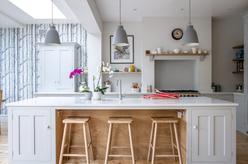 Kitchen Diner And Woodland Wallpaper Accent Wall Alcove - Kitchen - HD Wallpaper 