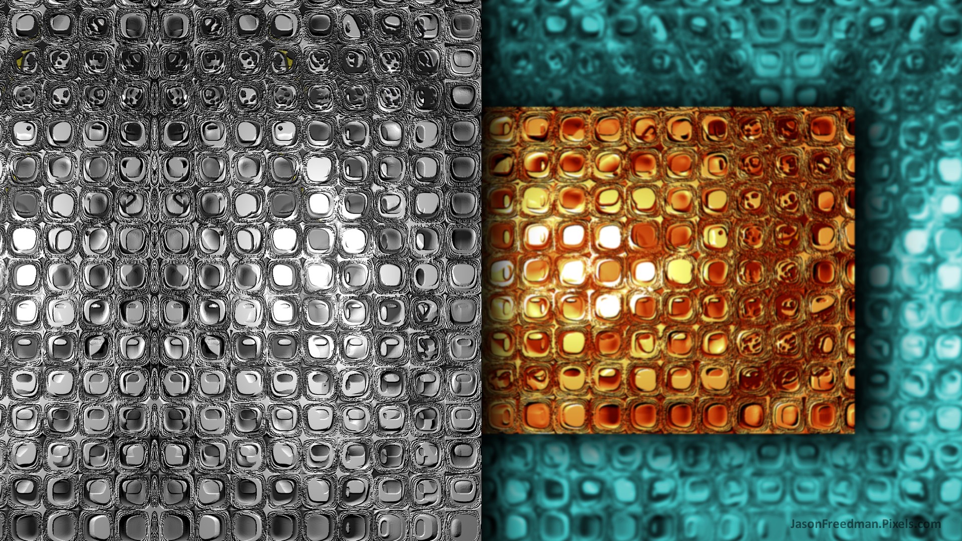 Copper And Teal - HD Wallpaper 