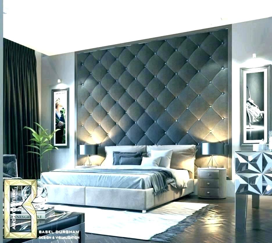 Bedroom Wallpaper Feature Wall Bedroom Wallpaper Feature - Modern Bedroom Wallpaper Designs - HD Wallpaper 