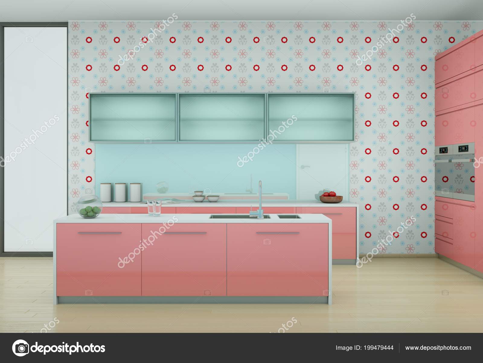 Papier Peint Cuisine Vintage - HD Wallpaper 