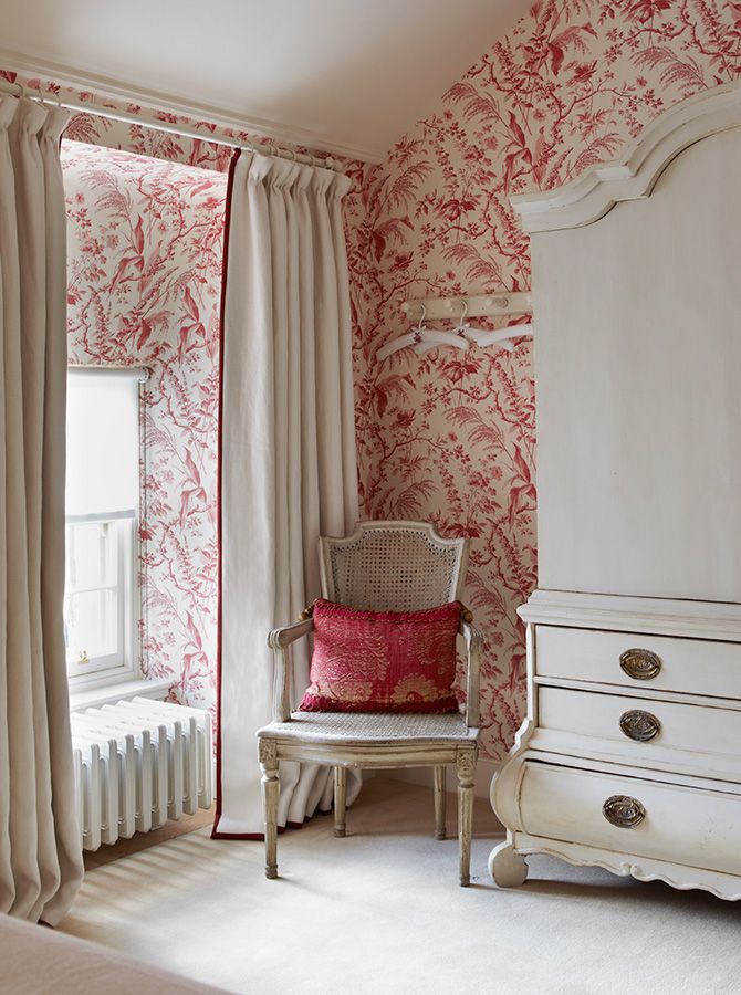 French Toile Wallpaper Bedrooms - HD Wallpaper 