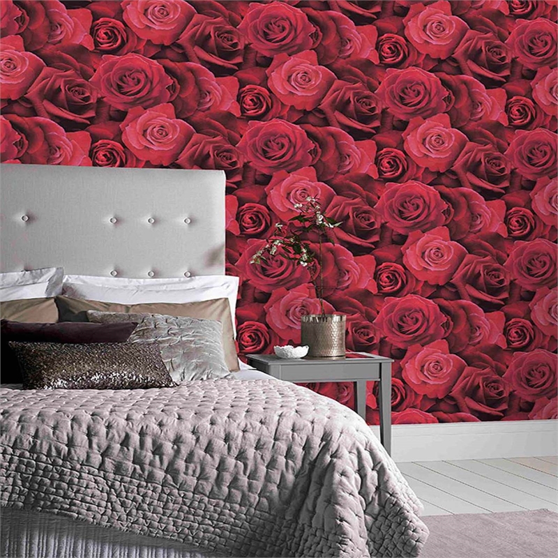 Pink Feature Wall Bedroom - HD Wallpaper 