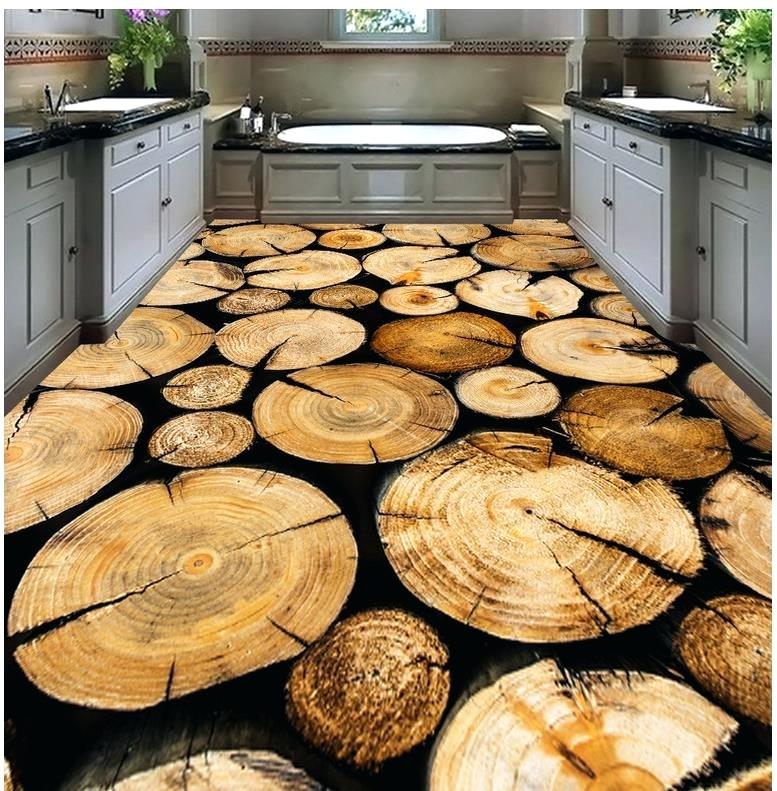Epoxy Floor Wood Rounds - HD Wallpaper 