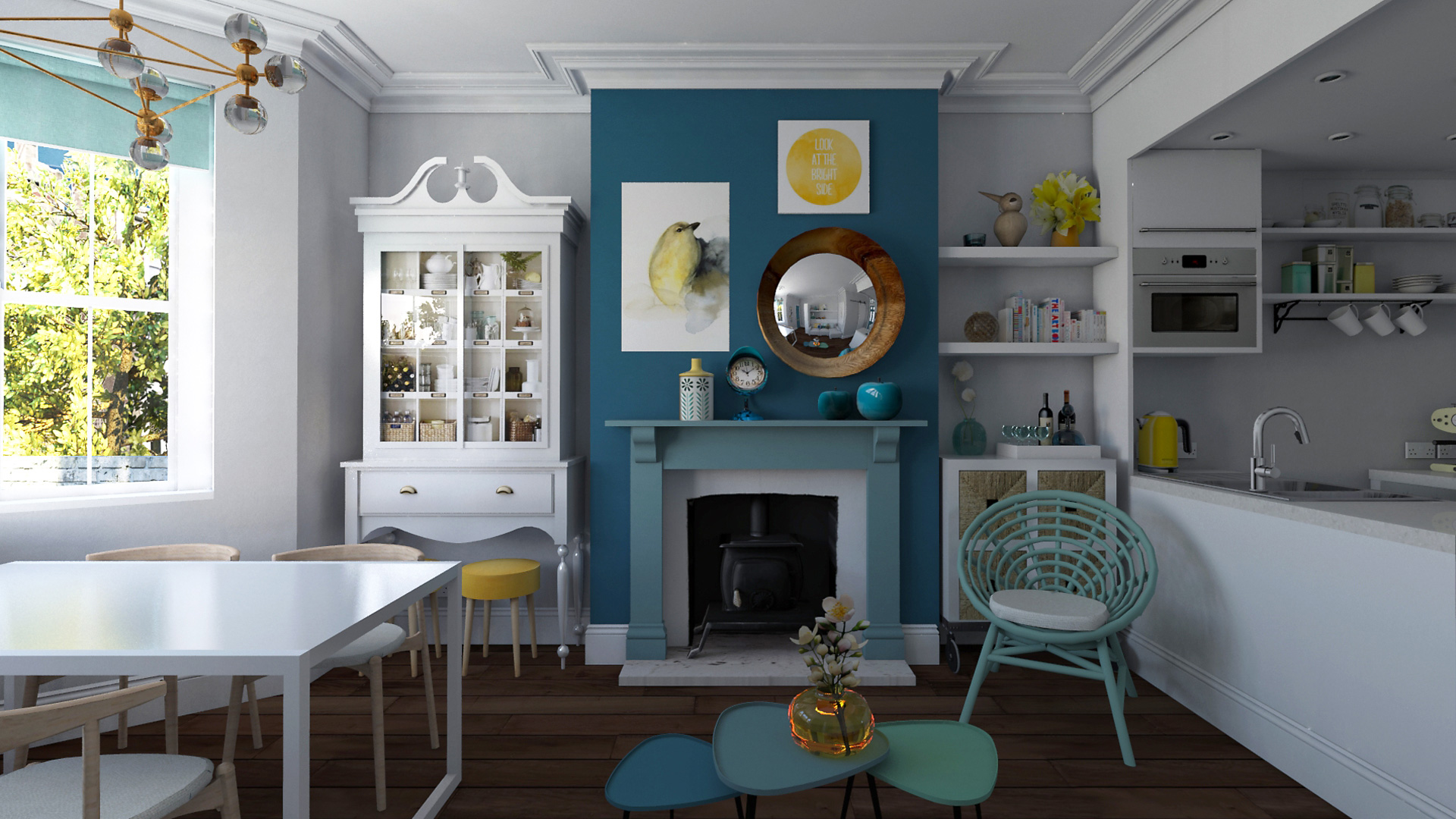 Upcycled Fireplace Home Upcycling 2017 Including Feature - Alteration In Interior Design - HD Wallpaper 