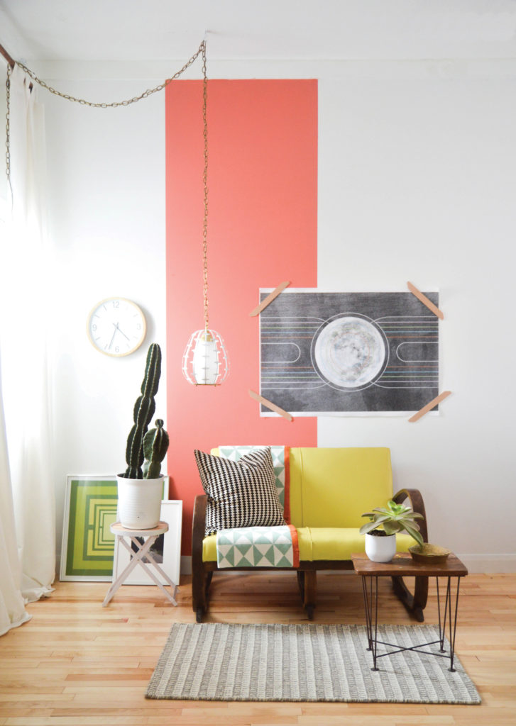 6 - Single Vertical Stripe On Wall - HD Wallpaper 