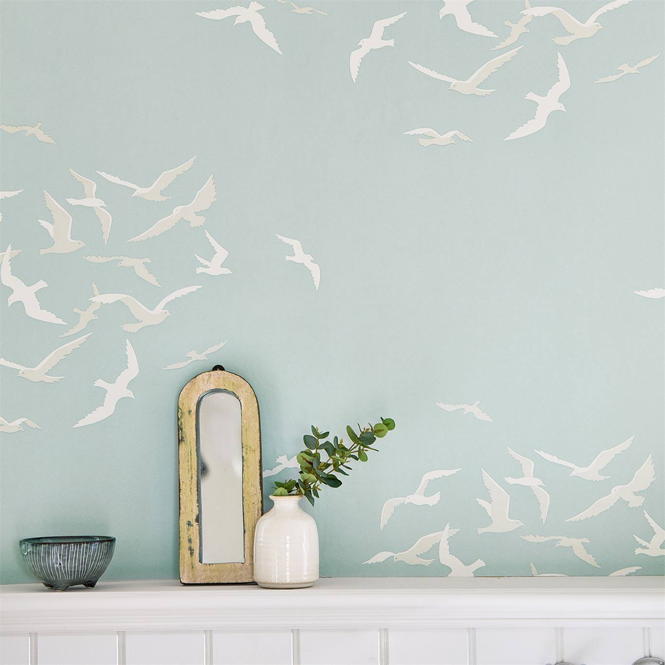 Larina, A Wallpaper By Sanderson, Part Of The Port - Sanderson Port Isaac Cromer - HD Wallpaper 