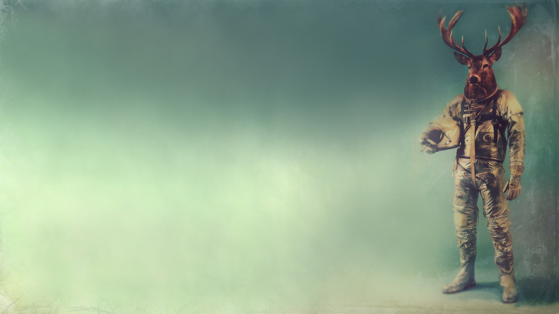Deer Astronaut - HD Wallpaper 