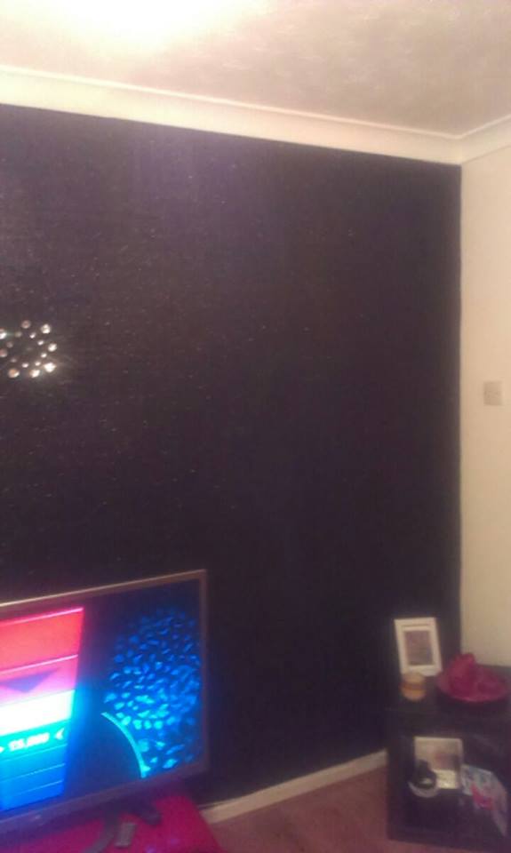 Black Glitter Wallpaper - Led-backlit Lcd Display - HD Wallpaper 