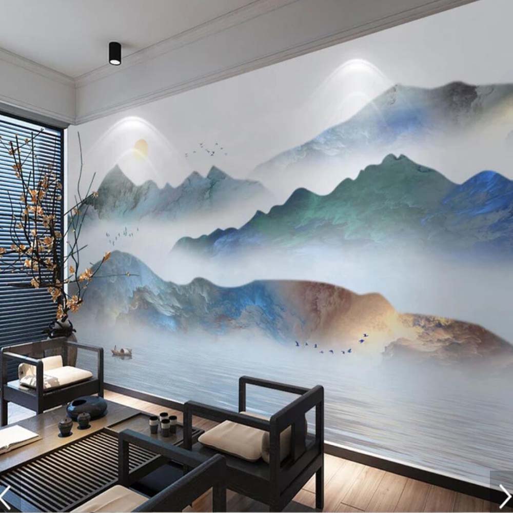 Hand Painted Bedroom Wall Mural - HD Wallpaper 