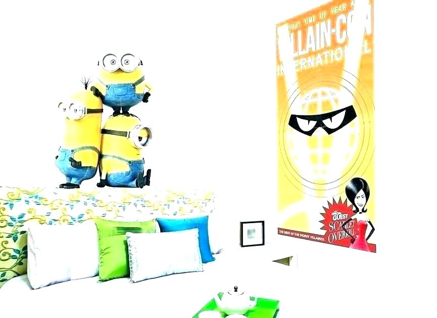 Minions Wallpaper For Bedroom Minion Bedroom Minion - Minions Decal Wall - HD Wallpaper 