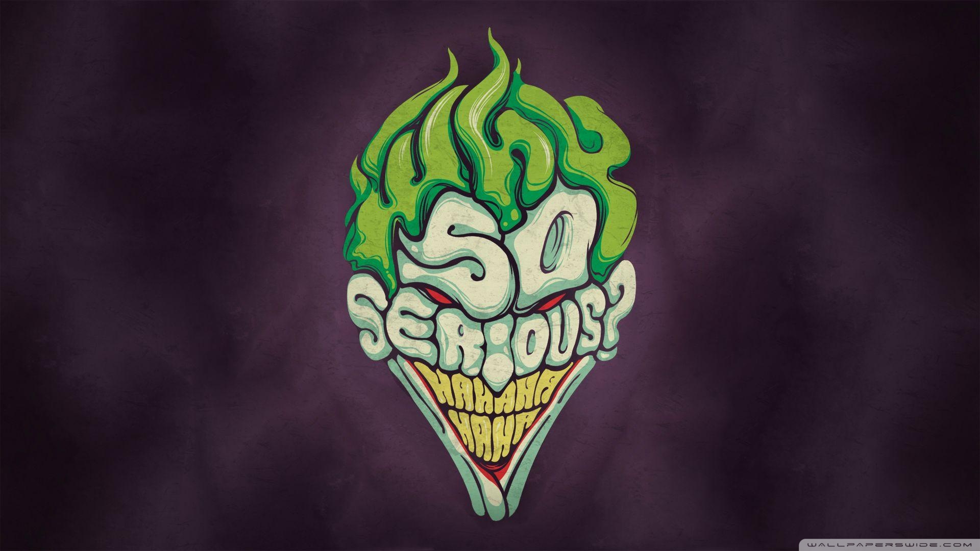 Joker Why So Serious Hd - HD Wallpaper 
