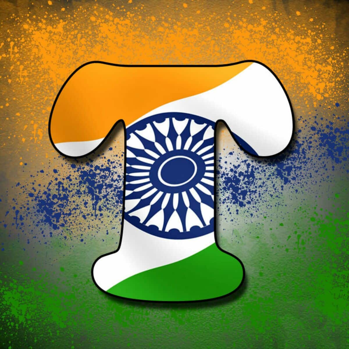 Tiranga Pluspng Provides You With Hq Jhandapng, Psd, - Indian Flag T Letter - HD Wallpaper 