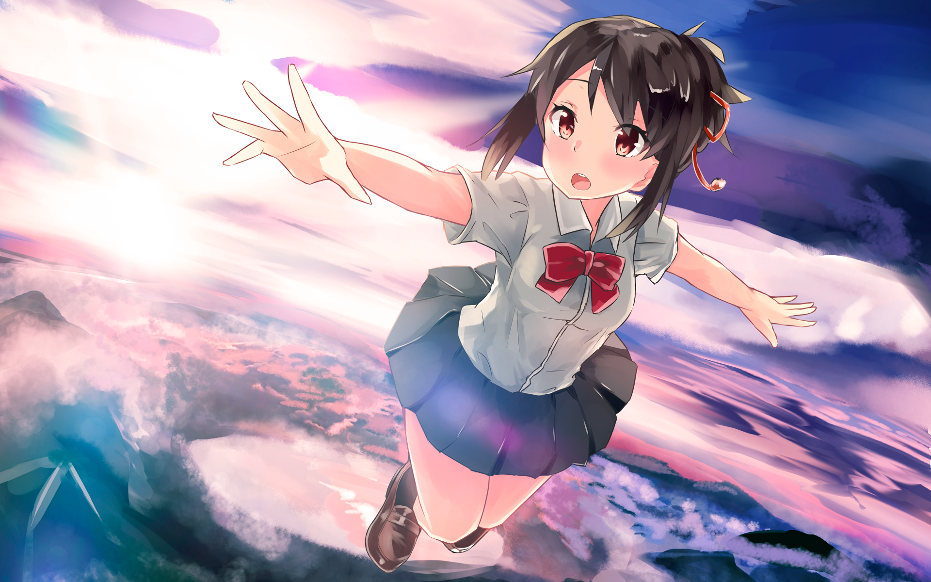 Kimi No Na Wa Mitsuha - HD Wallpaper 