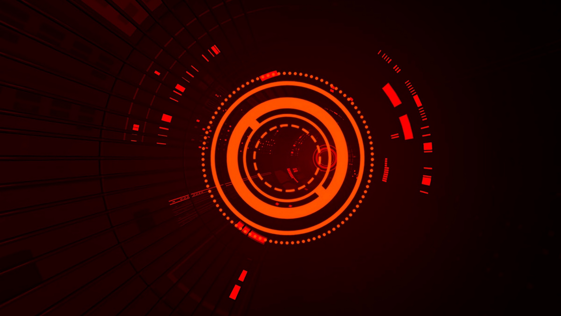 Wallpaper Sci-fi, Hologram, Circles, Lines, Points, - Круги Голограмма - HD Wallpaper 