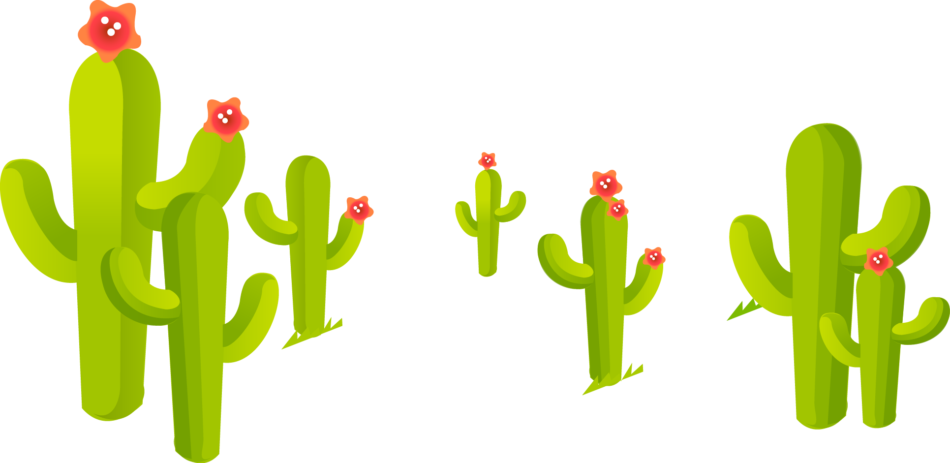 Drawing Cactus Wallpaper - Transparent Transparent Background Cactus Cartoon - HD Wallpaper 