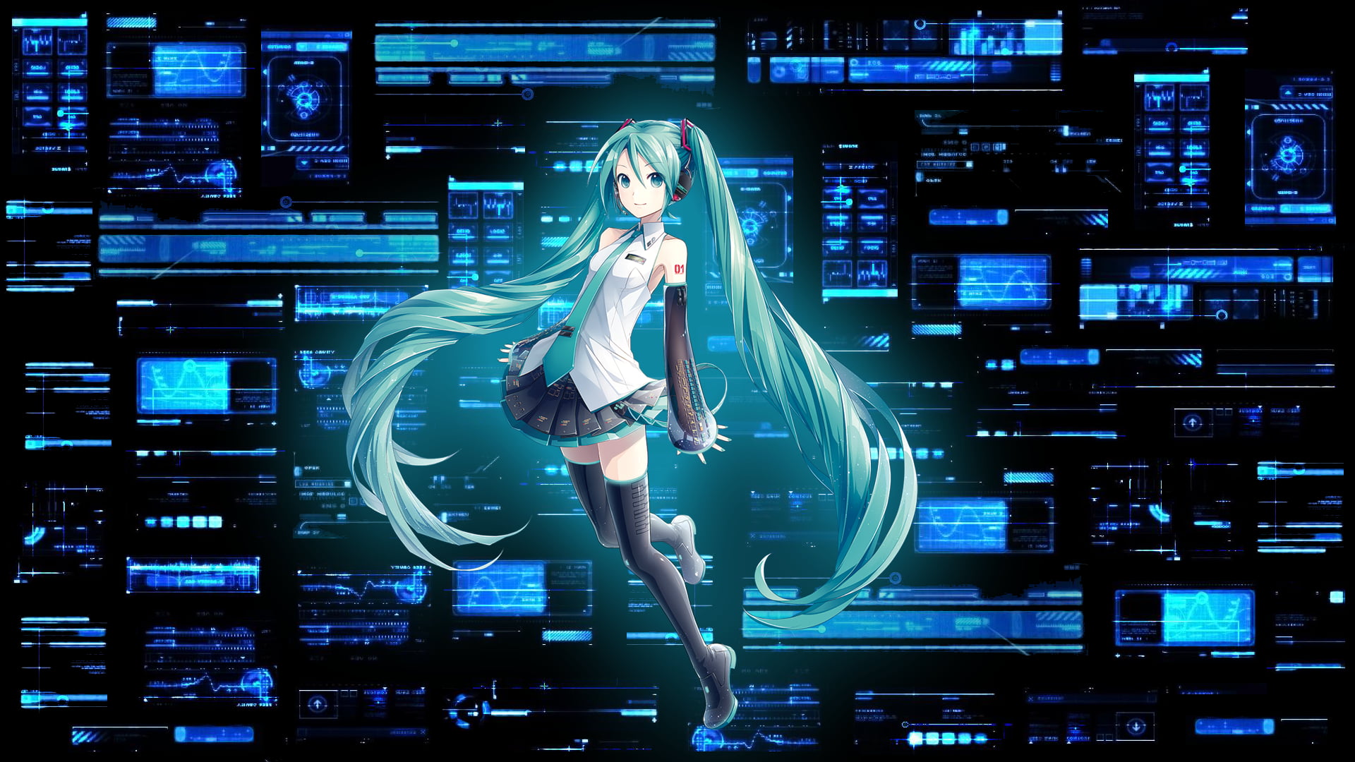 Hatsune Miku Wallpaper Pc Hd Png - HD Wallpaper 