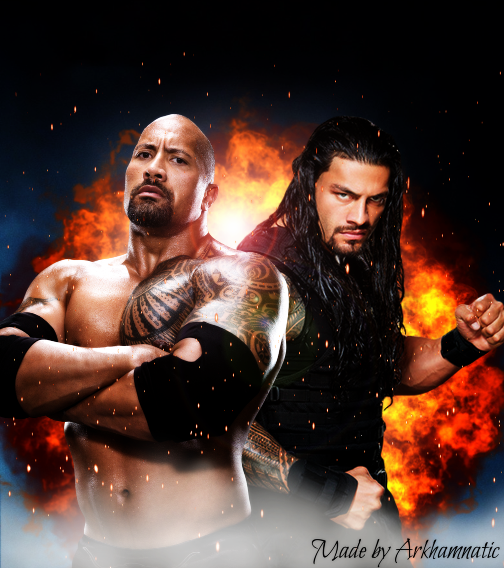 The Rock And Roman Reigns By Arkhamnatic - HD Wallpaper 