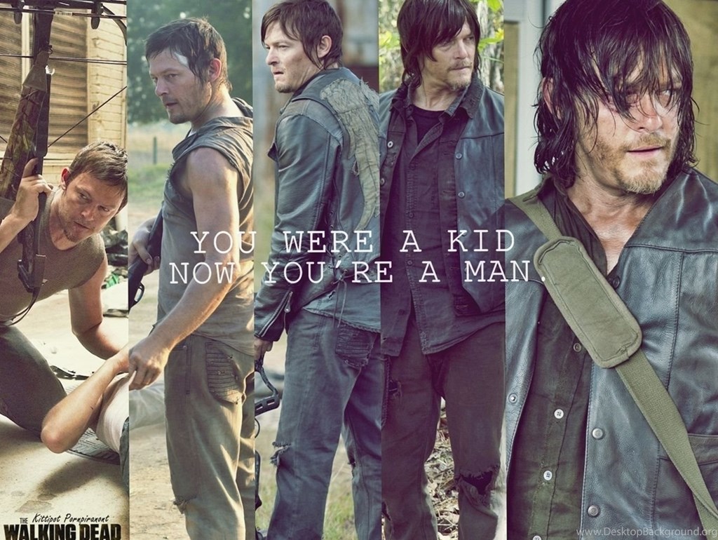 The Walking Dead Wallpaper Fanmade Daryl Dixon By Pluemkp - Walking Dead Daryl Wallper - HD Wallpaper 