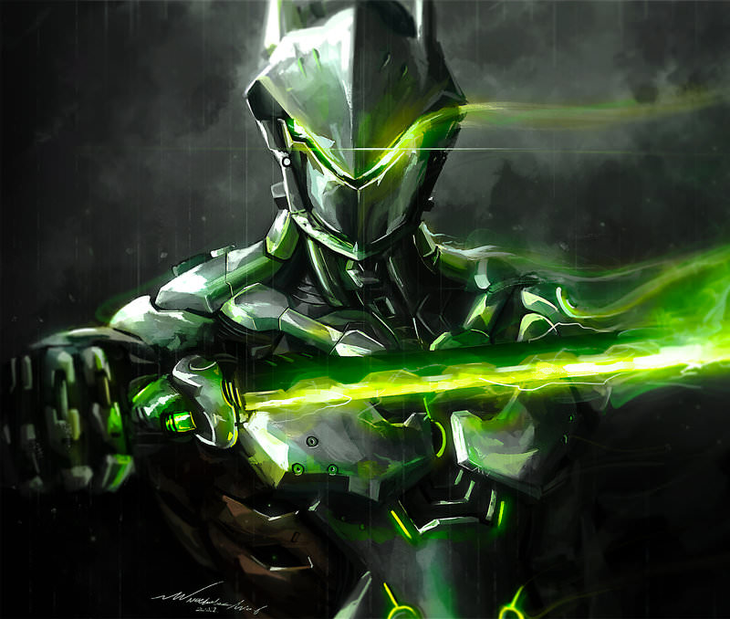 Genji Art - HD Wallpaper 